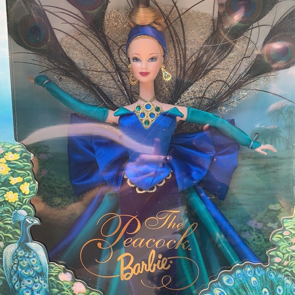 New, Peacock Barbie. Birds of Beauty Collection - Picture 3 of 11